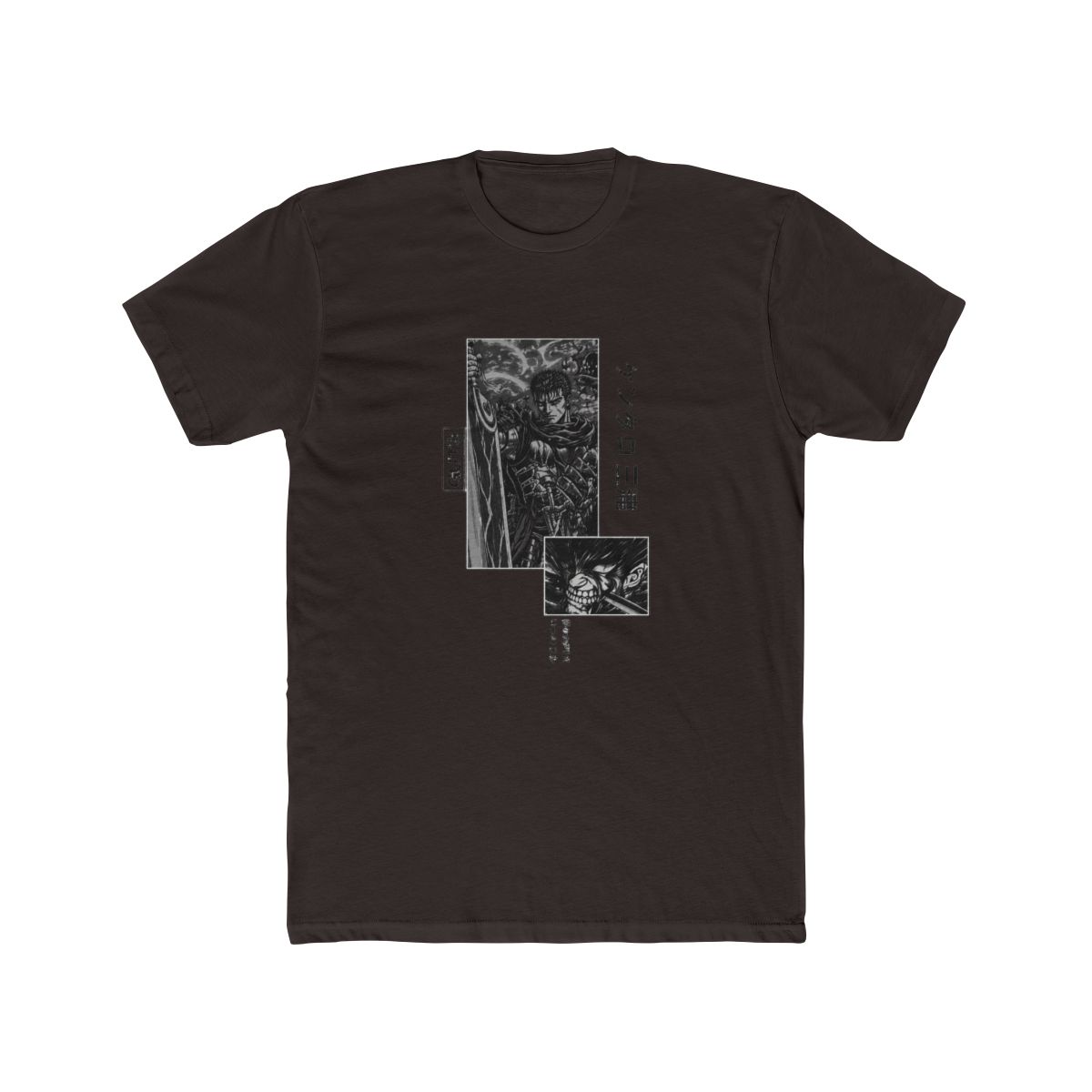 Guts Berserk Vintage Washed T Shirt – Dark Fantasy Anime Graphic Tee – Oversized Streetwear Shirt - alternate angle 2, merchandise
