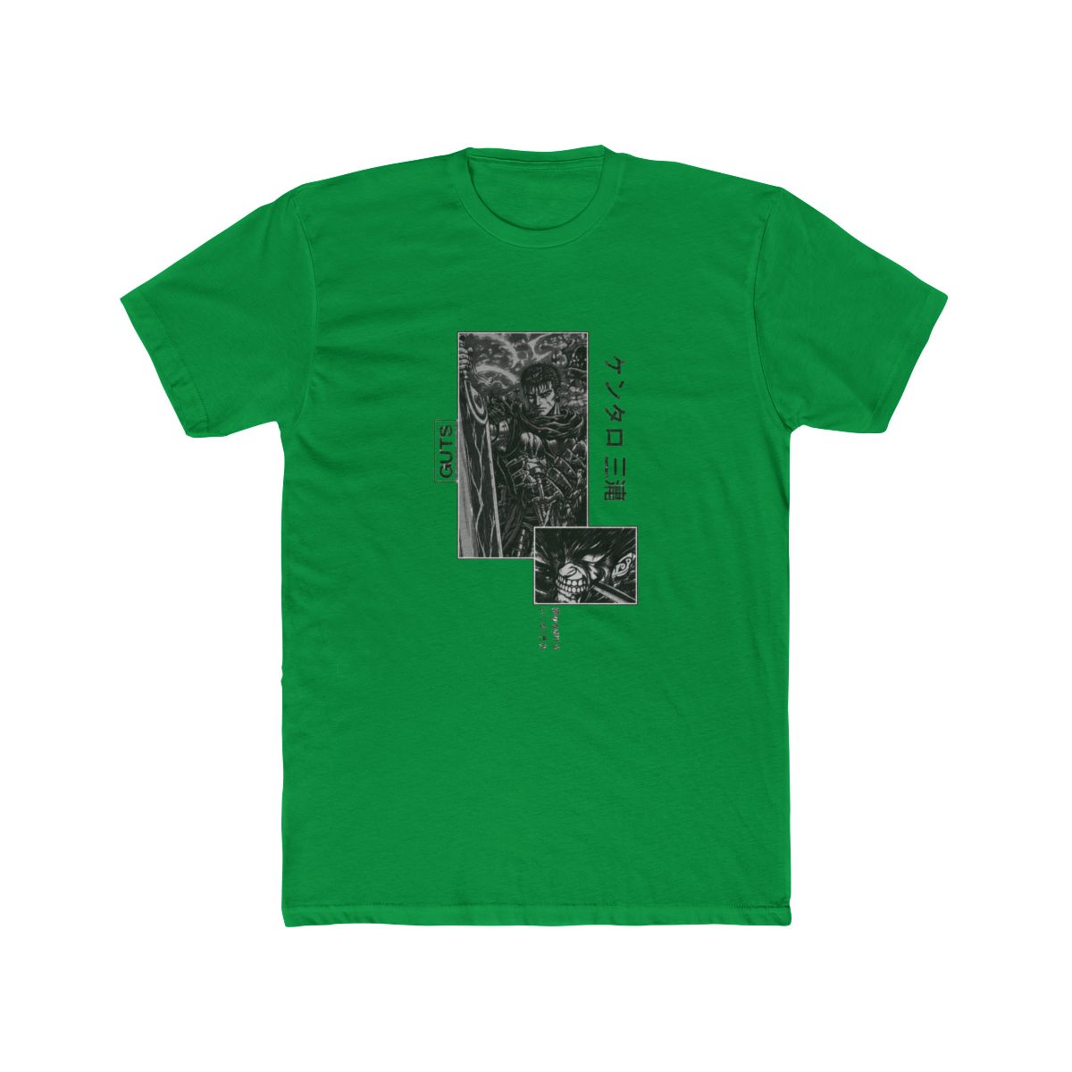 Guts Berserk Vintage Washed T Shirt – Dark Fantasy Anime Graphic Tee – Oversized Streetwear Shirt - alternate angle 2, merchandise