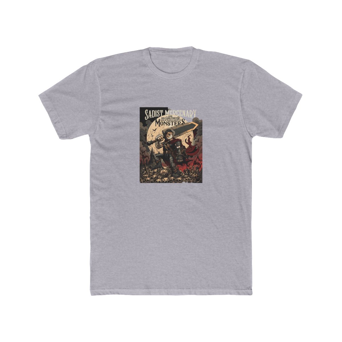 The Sadist Mercenary and Monsters Berserk T Shirt - alternate angle 2, merchandise