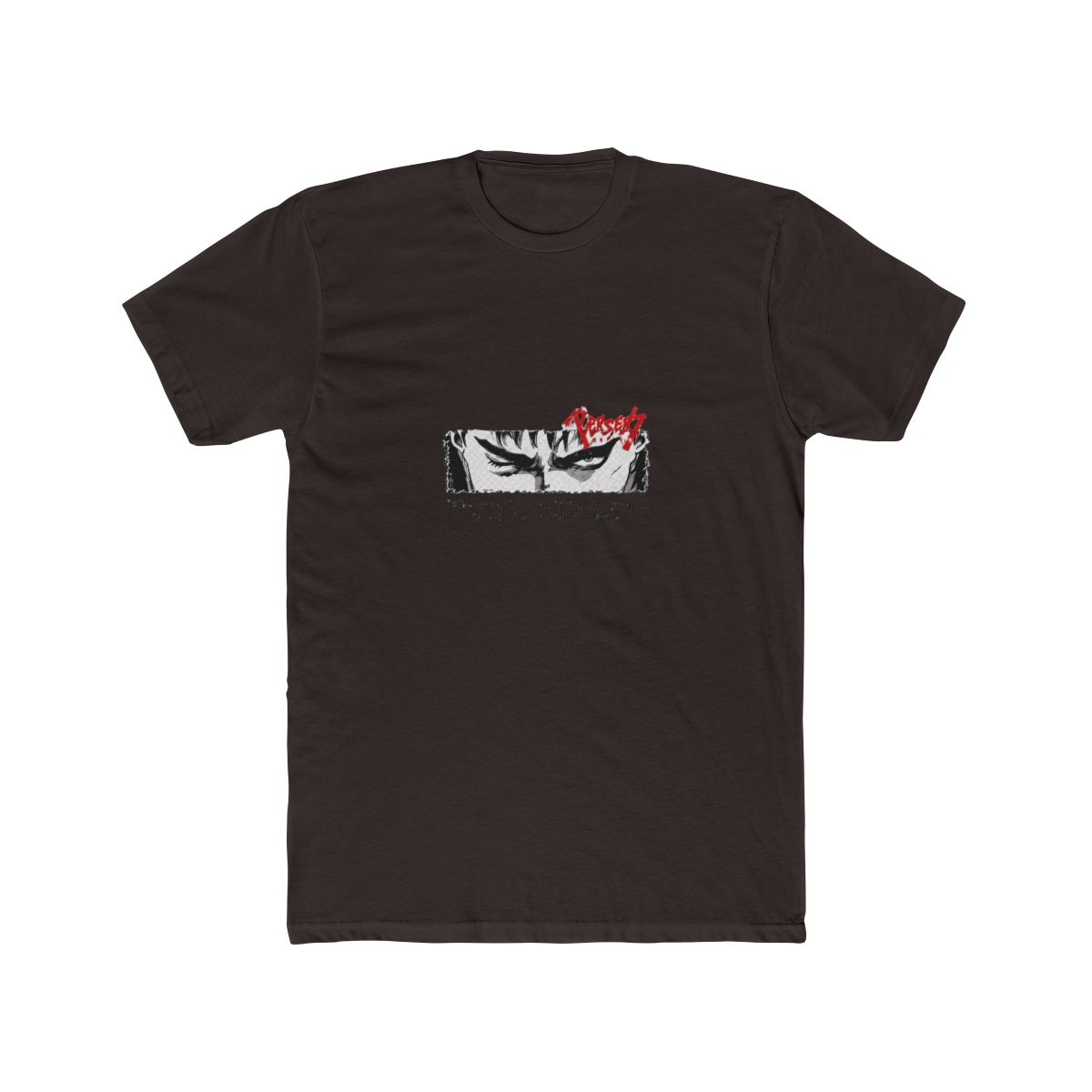 Berserk "T character eyes Japanese" Unisex Tee - alternate angle 2, merchandise