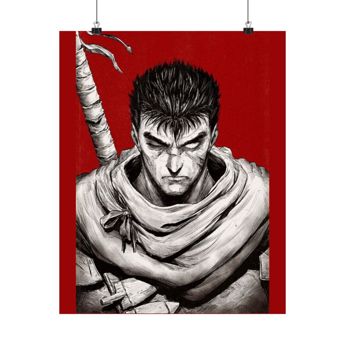 Berserk Manga Anime Wall Art Poster  - alternate angle 1, merchandise