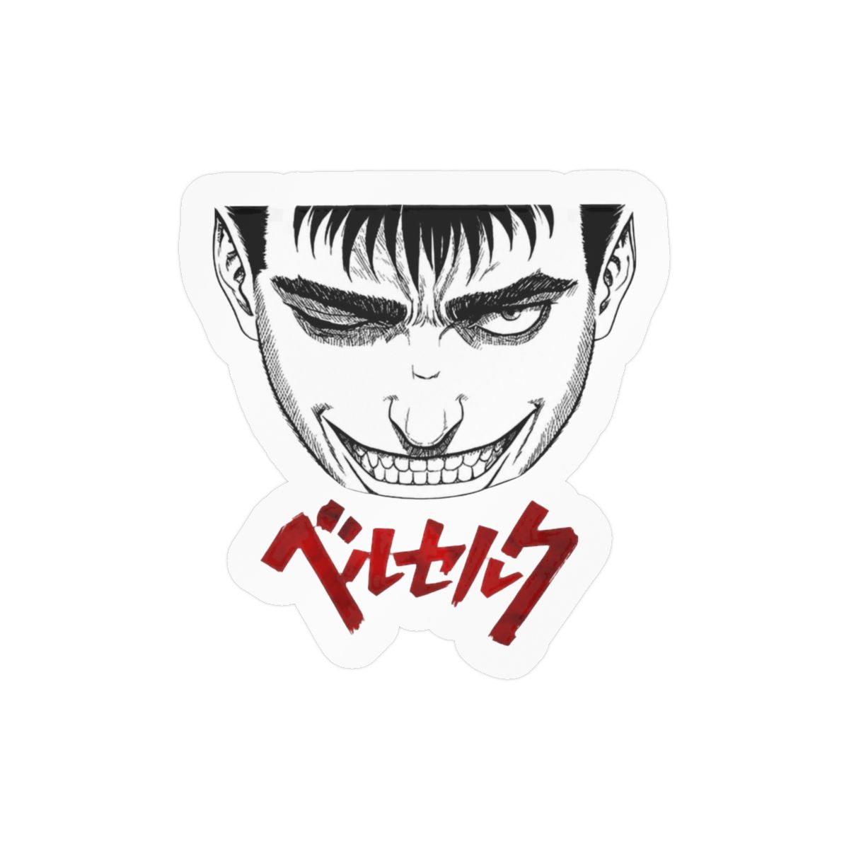 Berserk Car Sticker Vinyl – Guts Holographic Vinyl Waterproof Decal for Laptop Bumper | Anime Merch Car Accessories Manga Dark Fantasy Sticker Berserk Decor (Guts) - Official Stickers merchandise