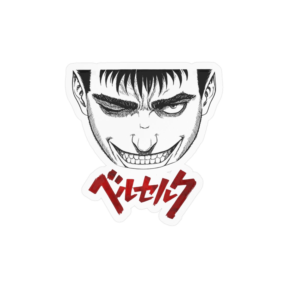Berserk Car Sticker Vinyl – Guts Holographic Vinyl Waterproof Decal for Laptop Bumper | Anime Merch Car Accessories Manga Dark Fantasy Sticker Berserk Decor (Guts) - alternate angle 2, merchandise