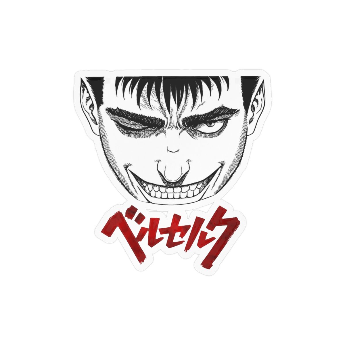 Berserk Car Sticker Vinyl – Guts Holographic Vinyl Waterproof Decal for Laptop Bumper | Anime Merch Car Accessories Manga Dark Fantasy Sticker Berserk Decor (Guts) - alternate angle 3, merchandise