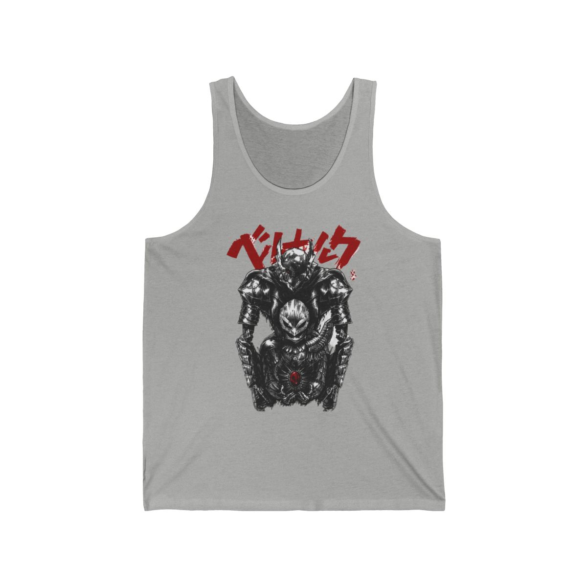 Vintage Washed Anime Tank Top | Oversized Gym Streetwear | Inspired by Berserk Guts | Gift for Him or Her - alternate angle 4, merchandise