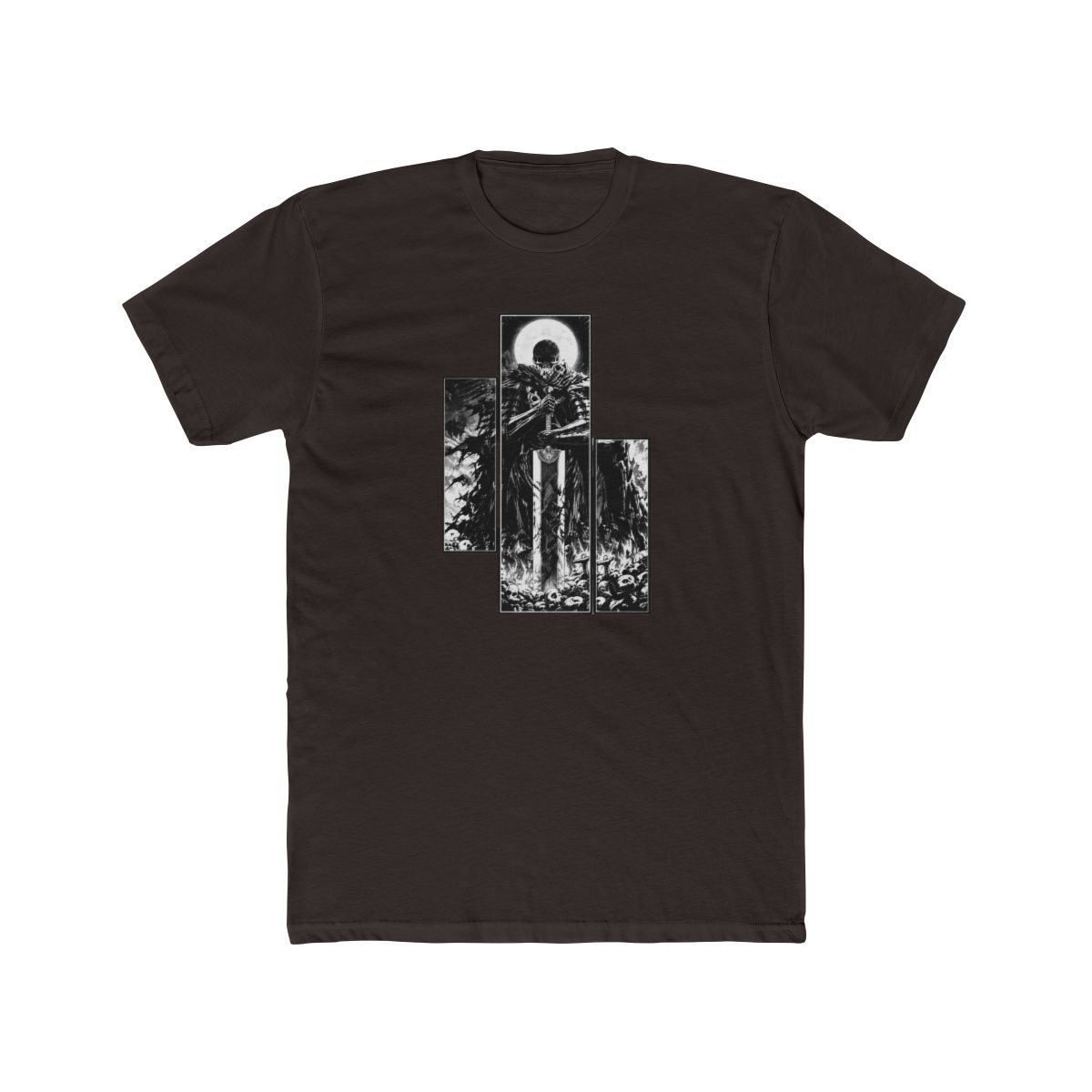 Vintage Berserk Griffith Guts Anime Shirt, Brand of Sacrifice Manga Graphic Tee, Cool Anime Shirt, Black Swordsman Outfit, Gift For Him - alternate angle 2, merchandise