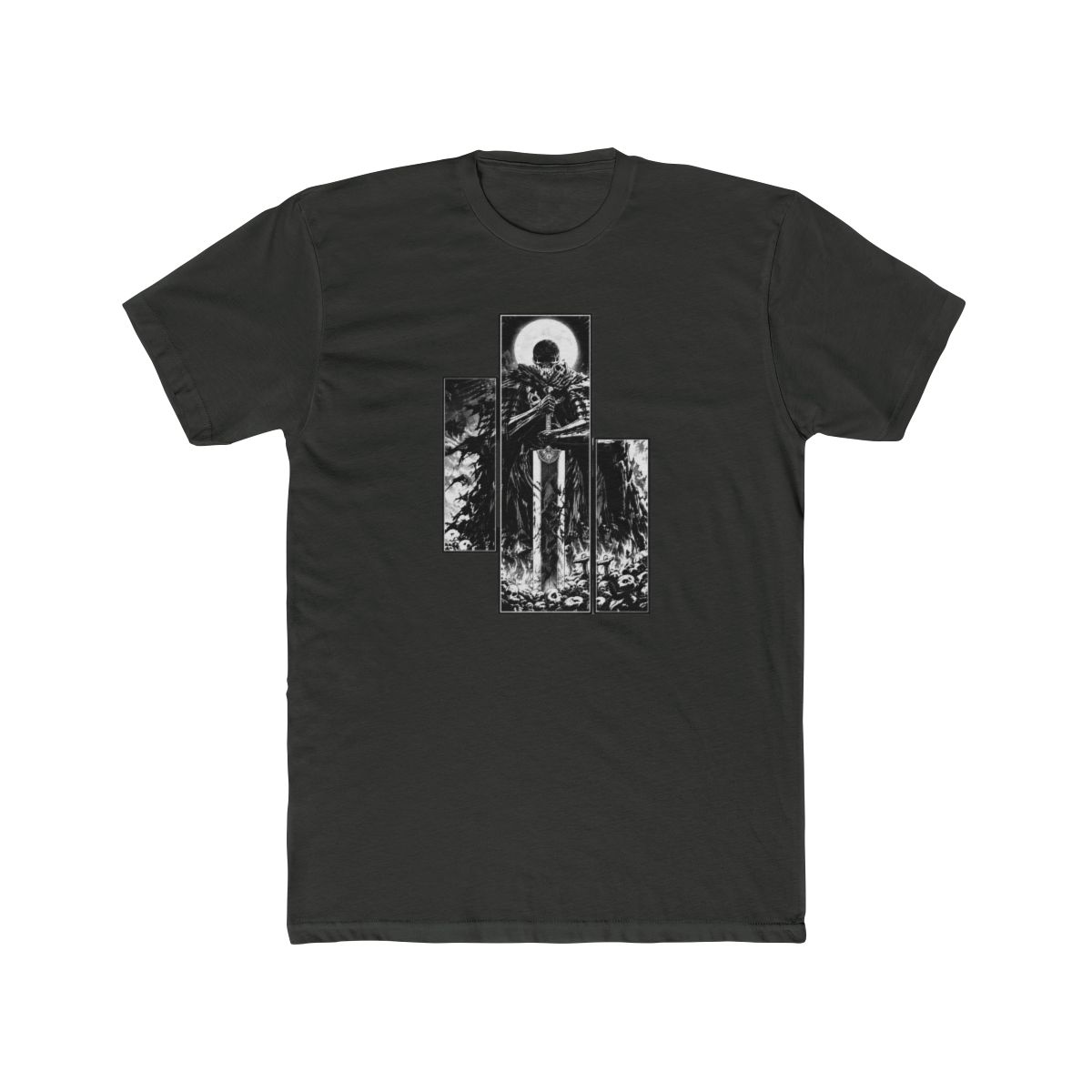 Vintage Berserk Griffith Guts Anime Shirt, Brand of Sacrifice Manga Graphic Tee, Cool Anime Shirt, Black Swordsman Outfit, Gift For Him - alternate angle 5, merchandise