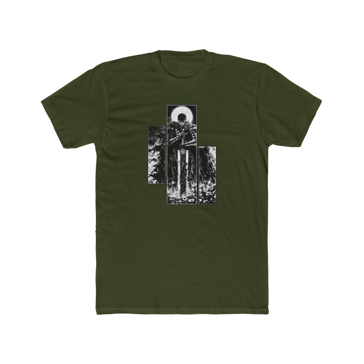 Vintage Berserk Griffith Guts Anime Shirt, Brand of Sacrifice Manga Graphic Tee, Cool Anime Shirt, Black Swordsman Outfit, Gift For Him - alternate angle 4, merchandise