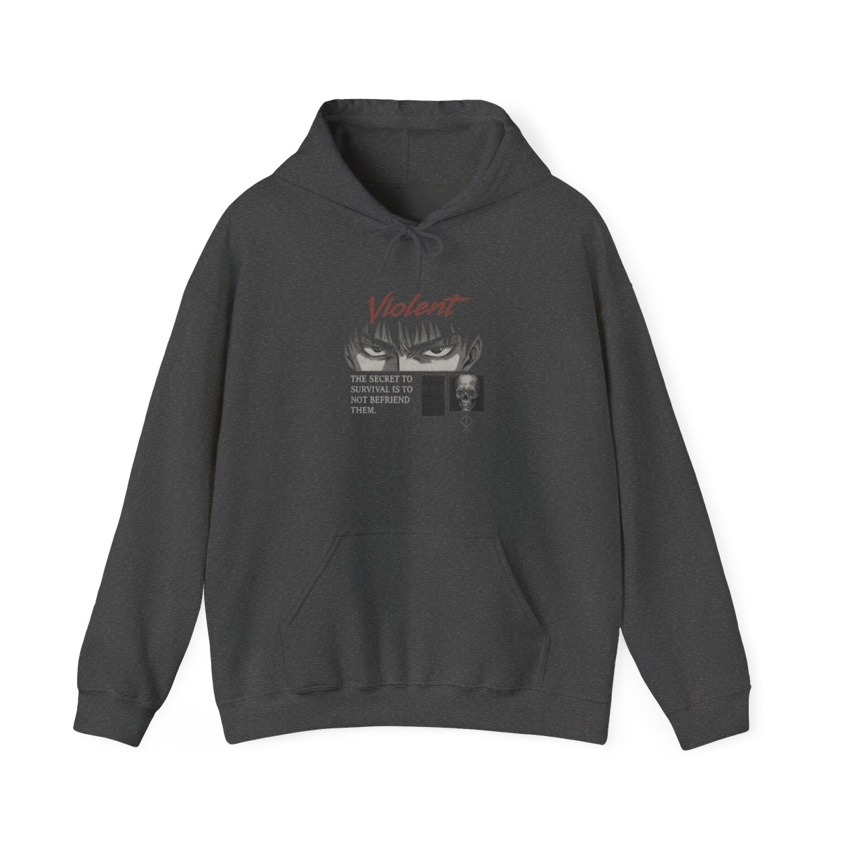 Berserk Anime Hoodie, Guts Manga Graphic Hoodie, Vintage Washed Streetwear, Dark Aesthetic Pullover, Oversized Hoodie