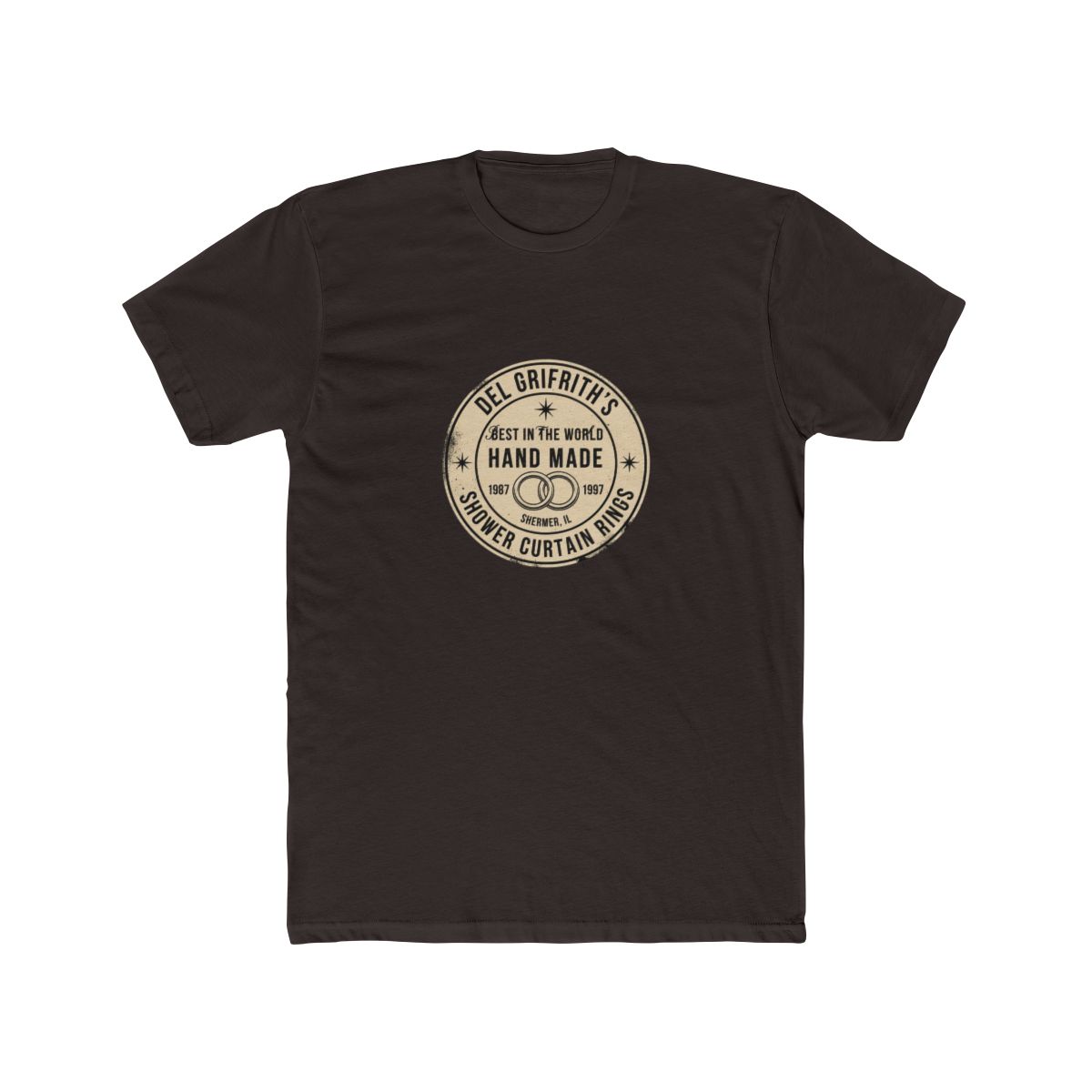 Del Griffith's Shower Curtain Rings - Shermer, IL T Shirt - alternate angle 2, merchandise