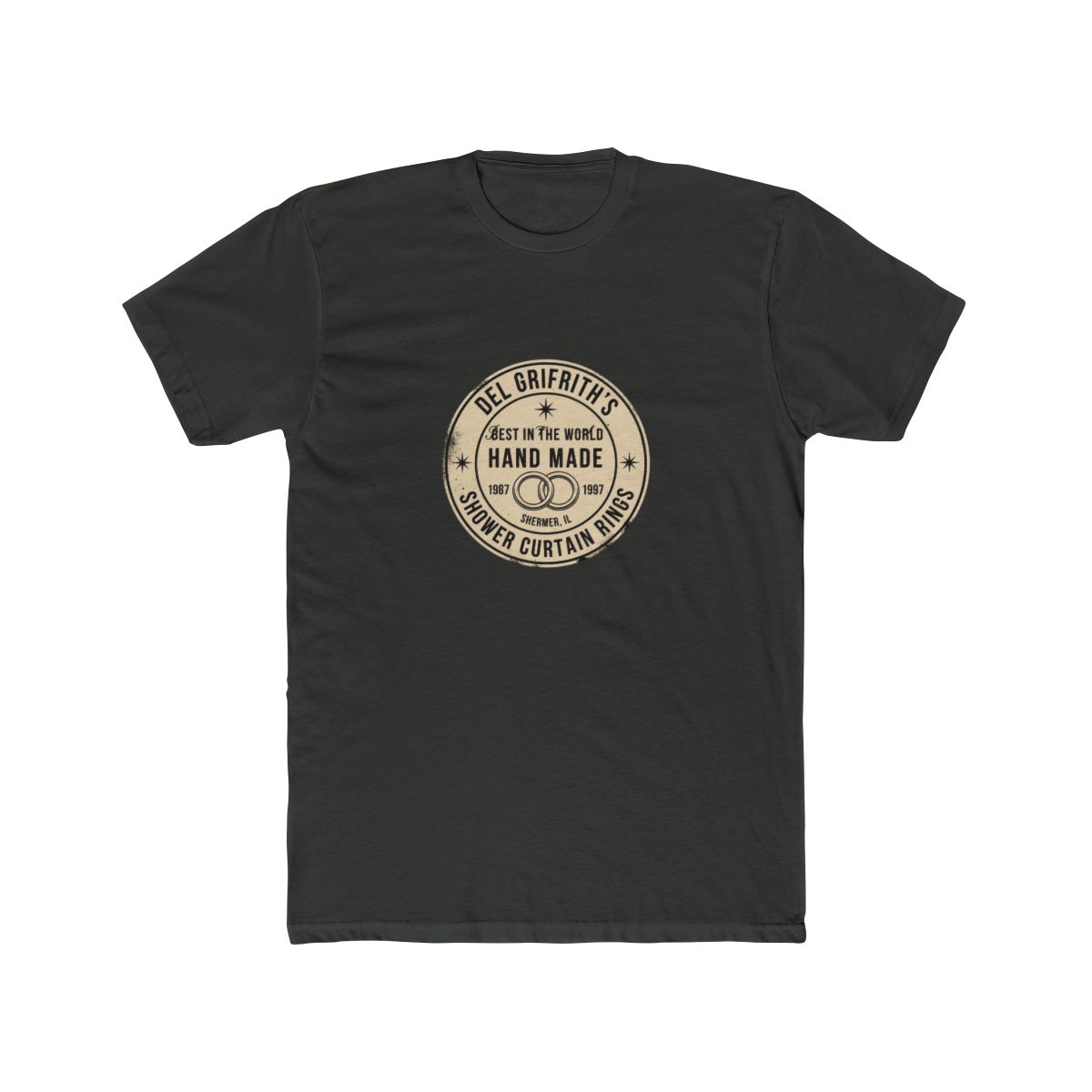 Del Griffith's Shower Curtain Rings - Shermer, IL T Shirt - alternate angle 5, merchandise