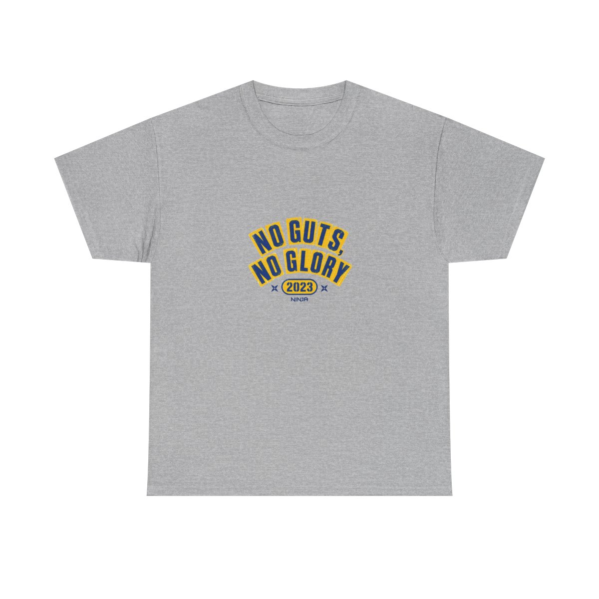 Ninja "No Guts, No Glory" Unisex Tee - alternate angle 3, merchandise