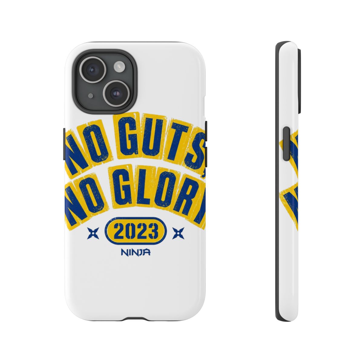 Ninja "No Guts, No Glory" Phone Case - alternate angle 3, merchandise