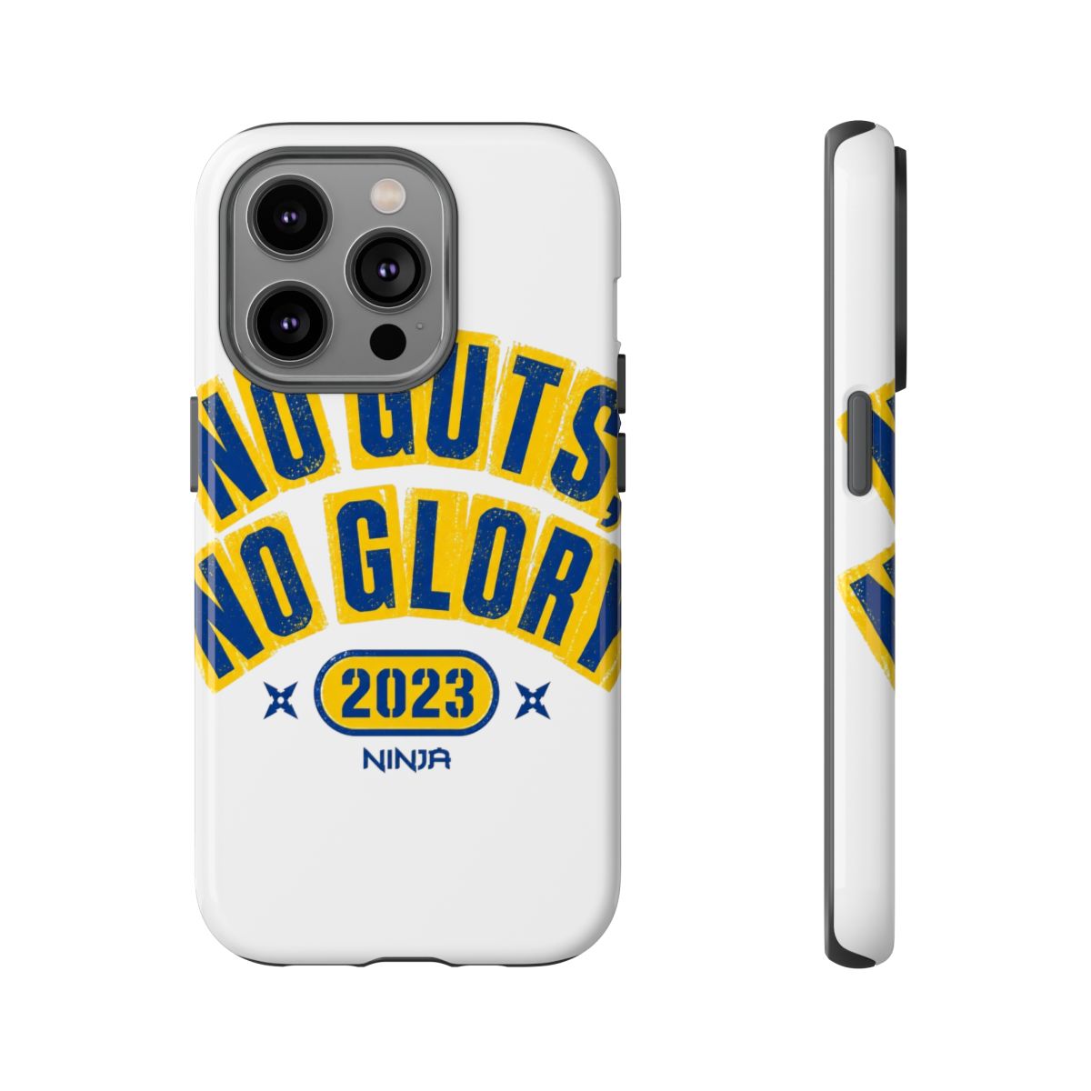Ninja "No Guts, No Glory" Phone Case - alternate angle 2, merchandise