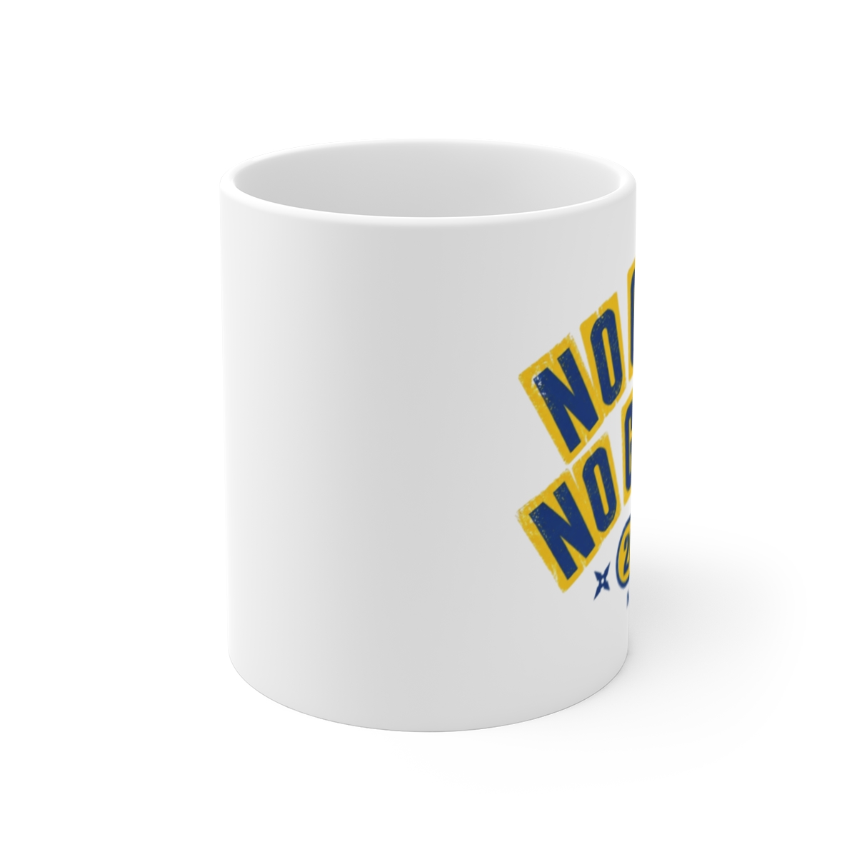 Ninja "No Guts, No Glory" White Mug - alternate angle 1, merchandise