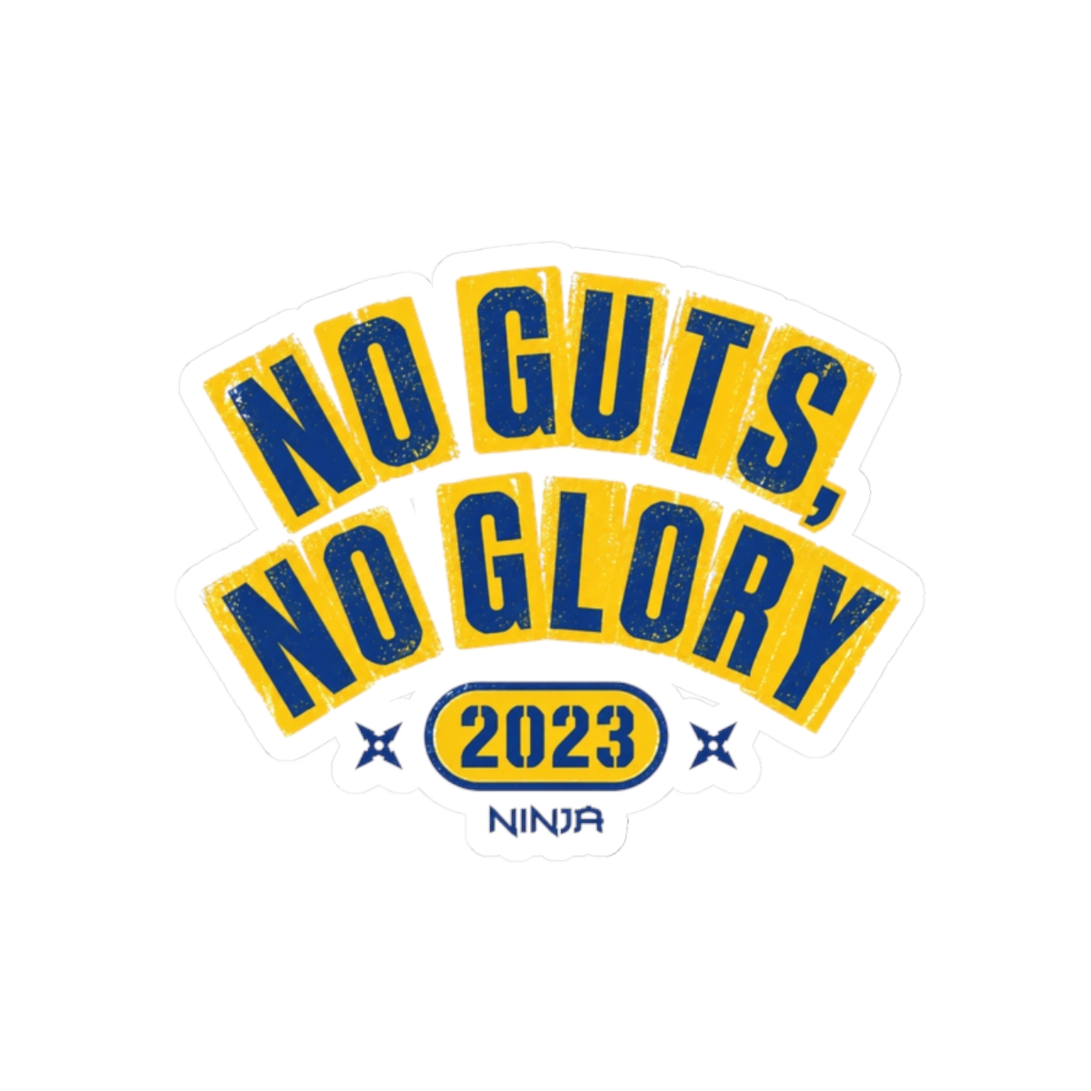 Ninja "No Guts, No Glory" Sticker - Official Stickers merchandise