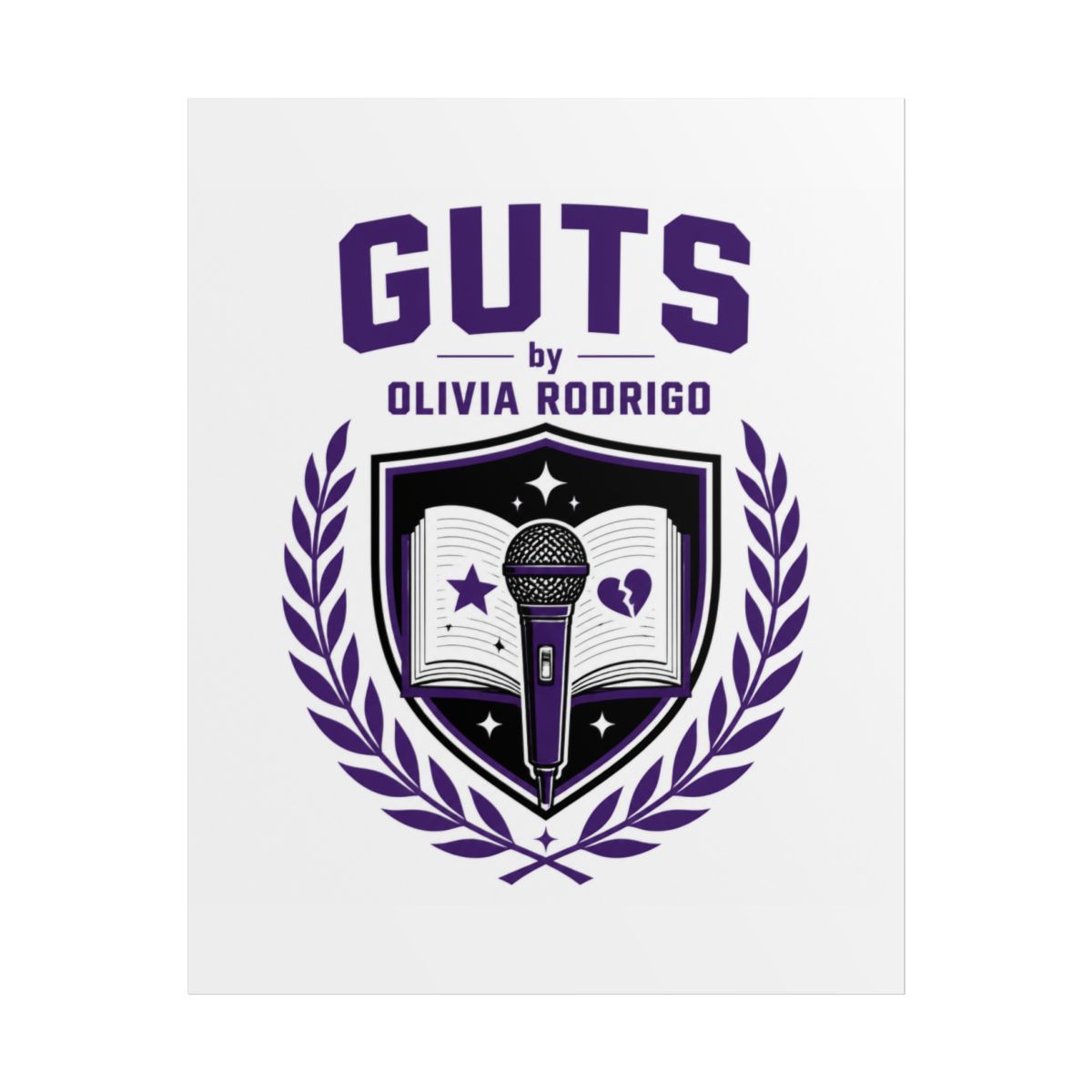 Olivia Rodrigo "GUTS by Olivia Rodrigo" Poster - alternate angle 1, merchandise