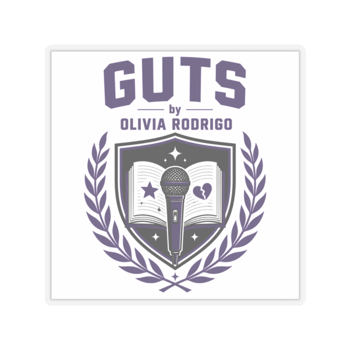 Olivia Rodrigo "GUTS by Olivia Rodrigo" Sticker