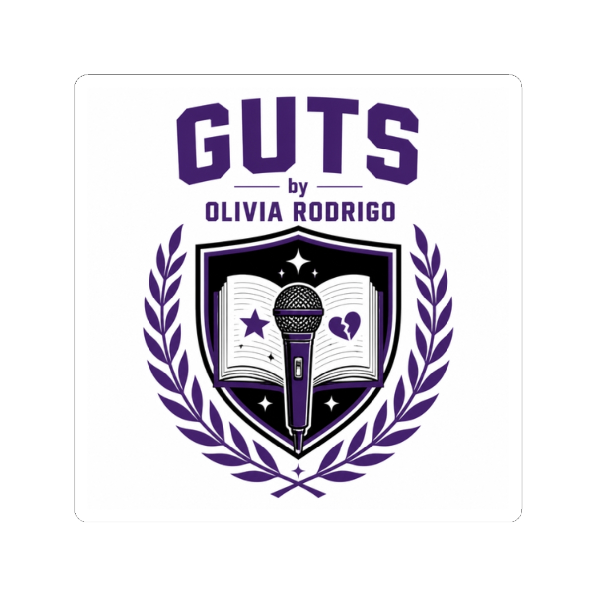 Olivia Rodrigo "GUTS by Olivia Rodrigo" Sticker - Official Stickers merchandise