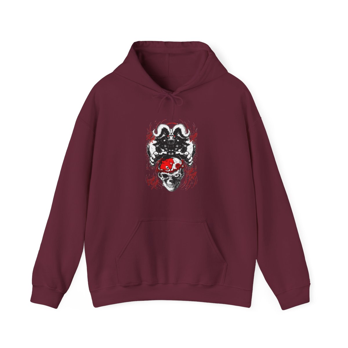 Berserk Behelit Hoodie Skull Eclipse Red Mark Power - alternate angle 2, merchandise
