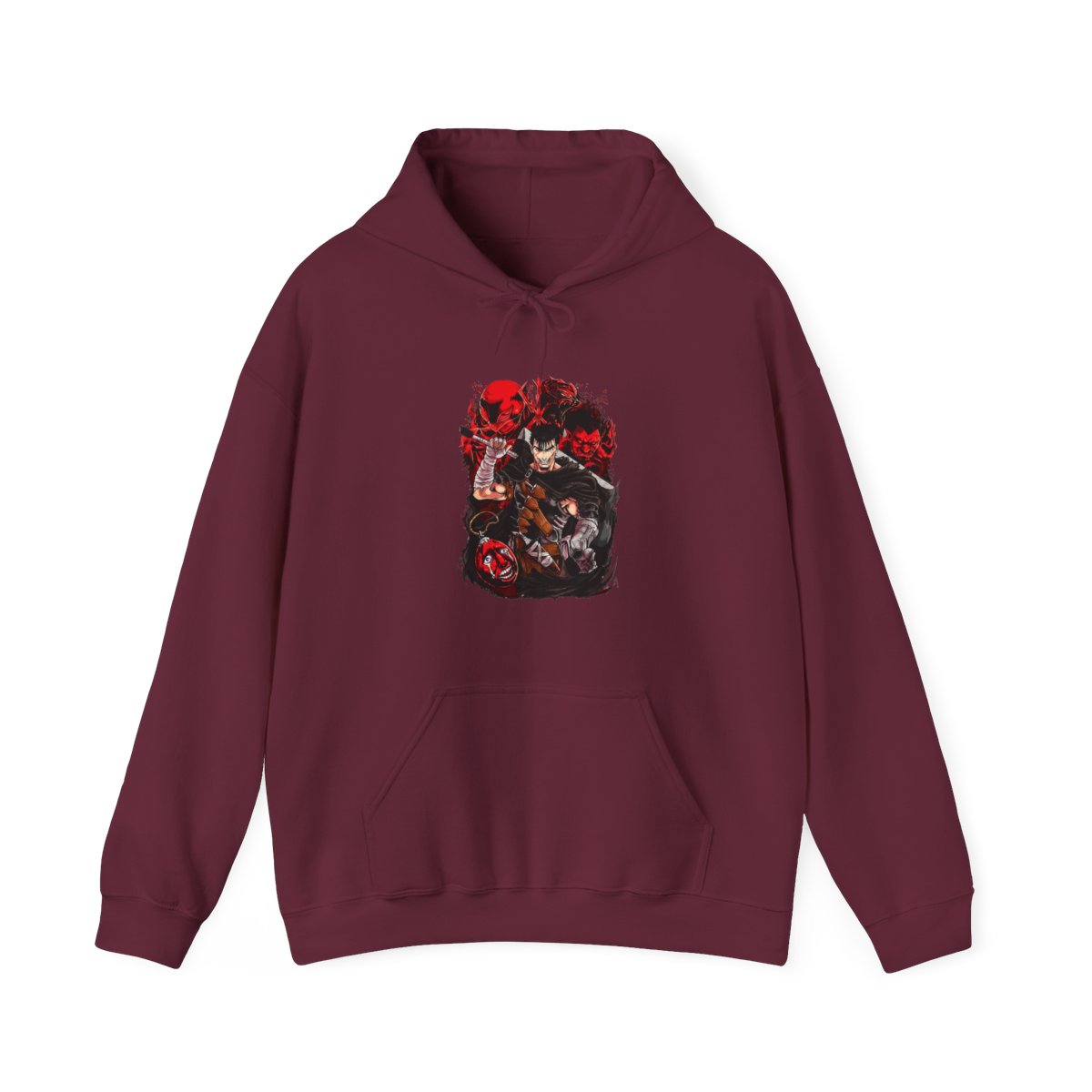 Guts & Zodd Berserk Eclipse Battle Premium Anime Hoodie - alternate angle 4, merchandise