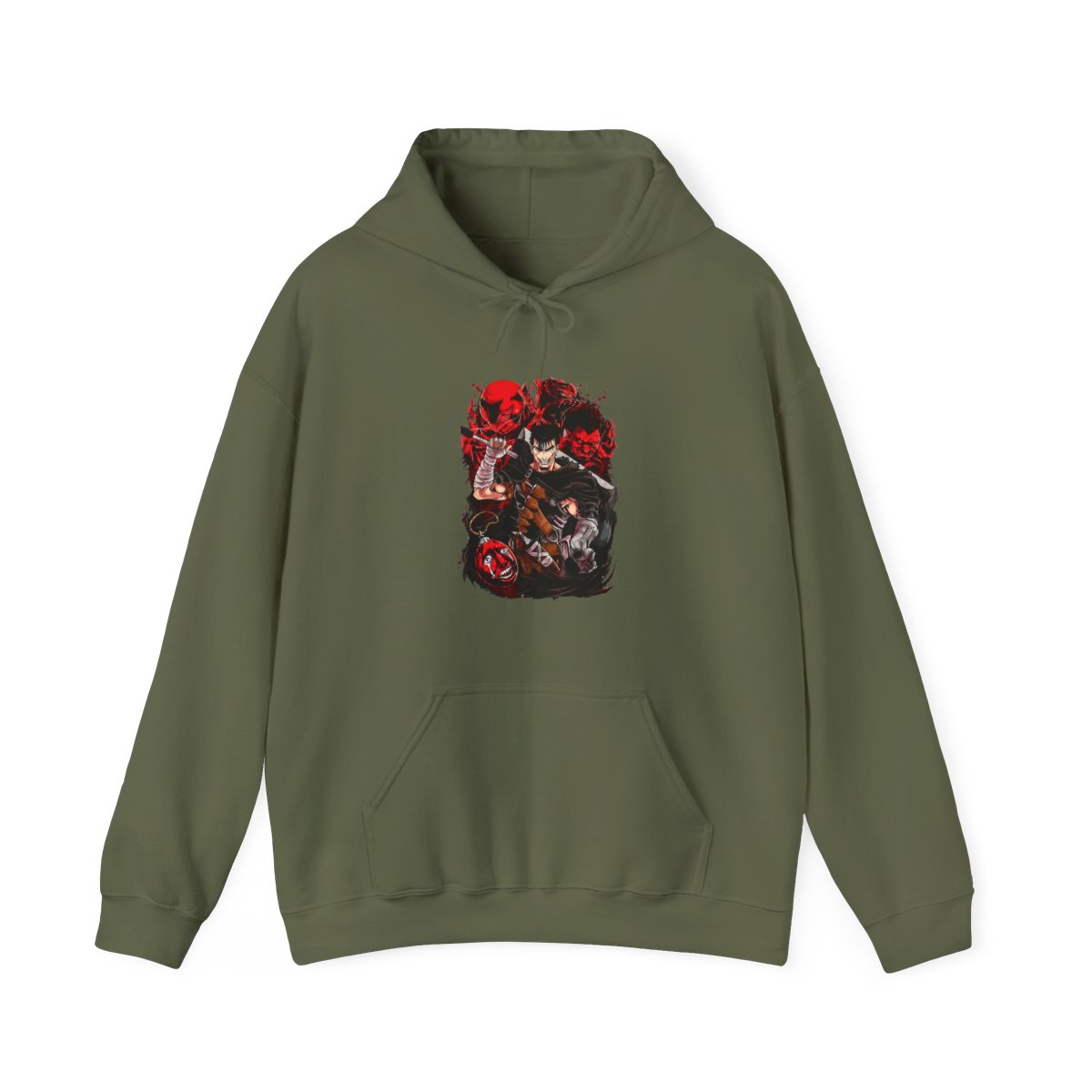 Guts & Zodd Berserk Eclipse Battle Premium Anime Hoodie - alternate angle 3, merchandise